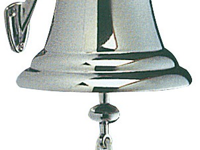 Campana regolamentare in ottone cromato