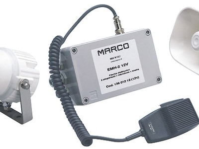 Tromba/fischio elettronico multifunzionale MARCO con segnali codificabili