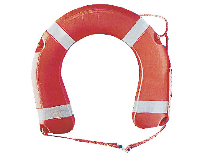 Salvagente rigido a ferro di cavallo omologato D.M. 385/99 