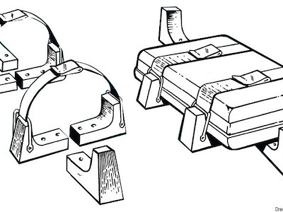 Kit di supporto per zattera rigida 
