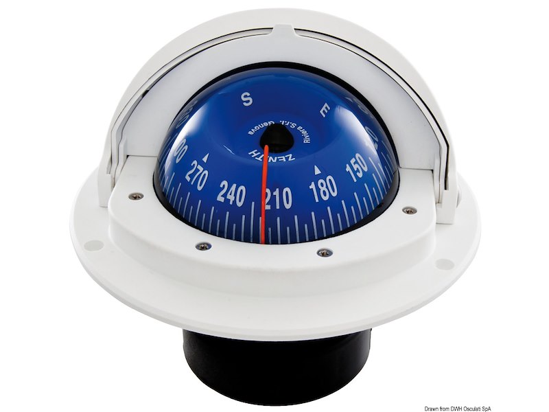 Bussola da incasso con copertura telescopica avvolgente RIVIERA Zenit 3"