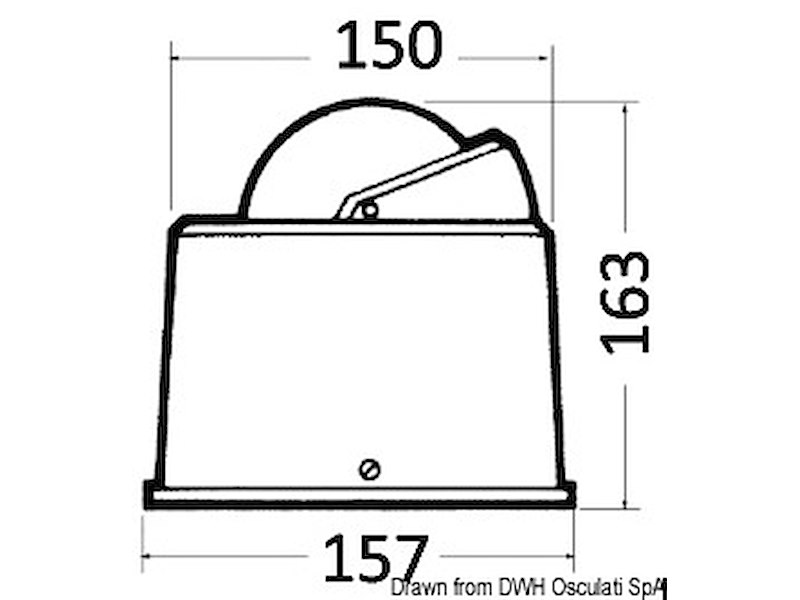 Bussola a chiesuola RIVIERA 4"