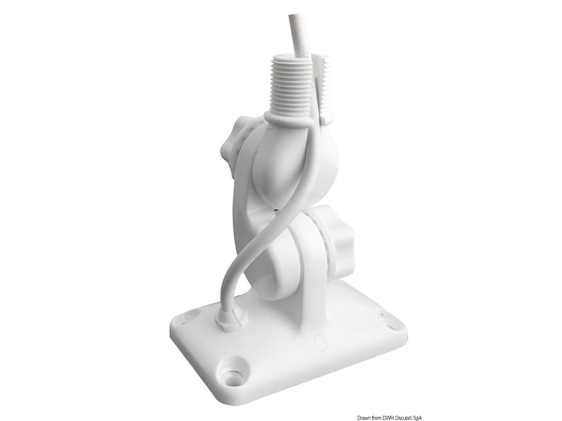 Base GLOMEX con passacavo incorporato consigliato per antenne 1,5 mt