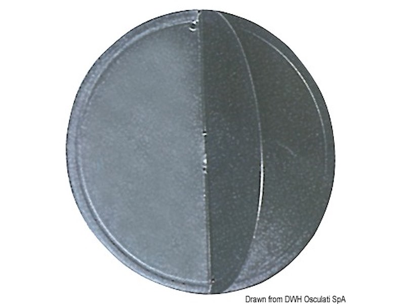 Pallone in policarbonato nero di segnalazione 