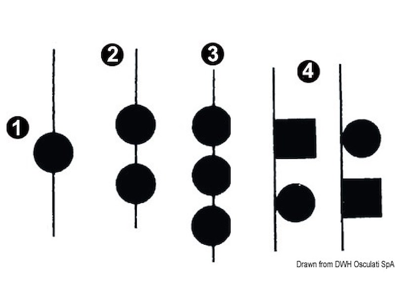 Pallone in policarbonato nero di segnalazione 