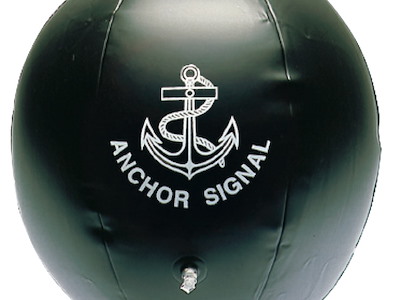 Pallone nero gonfiabile di segnalazione 