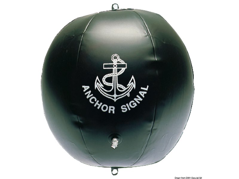 Pallone nero gonfiabile di segnalazione 