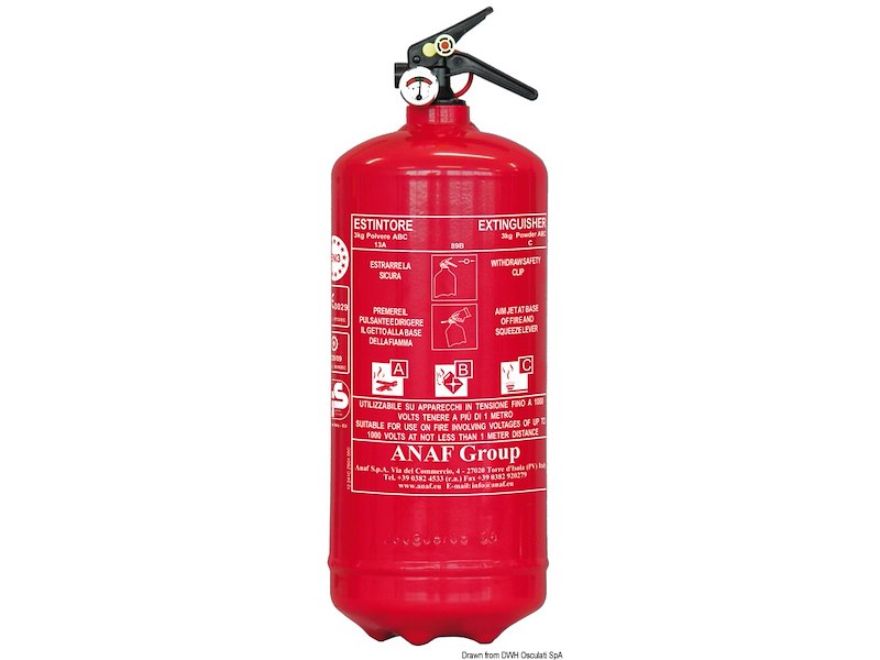 Estintore omologato MED