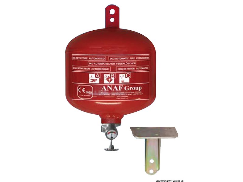Estintore automatico a pioggia di polvere categorie A B C