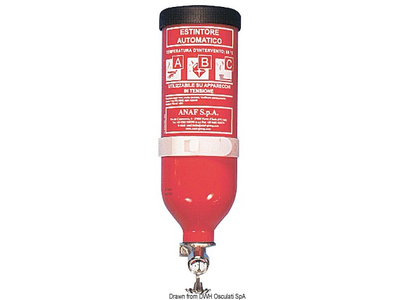 Estintore automatico a pioggia di polvere categorie A B C