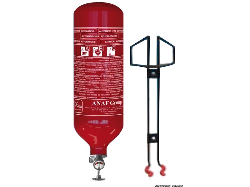 Estintore automatico a pioggia di polvere categorie A B C