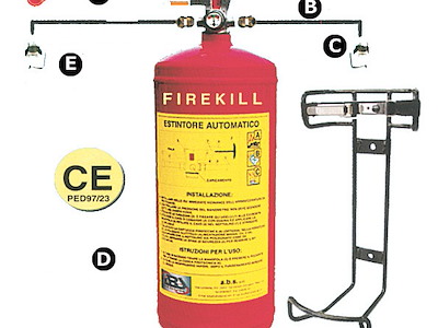 Impianto di estinzione omologato RINA automatico