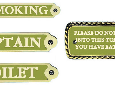 Targhetta OLD MARINA per locali di bordo