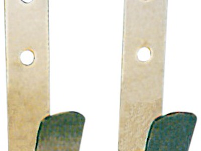 Coppia ganci sostegno inox 22-32 mm 