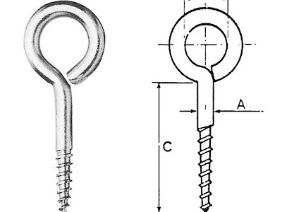 OCCHIOLO A VITE INOX A2