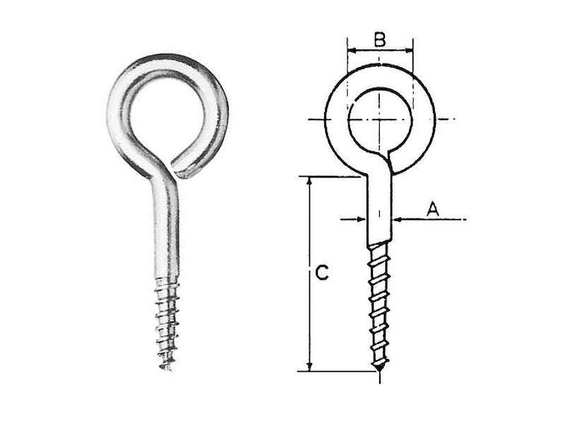OCCHIOLO A VITE INOX A2