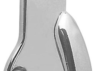 Gancetto ottone cromato 45x33 mm 