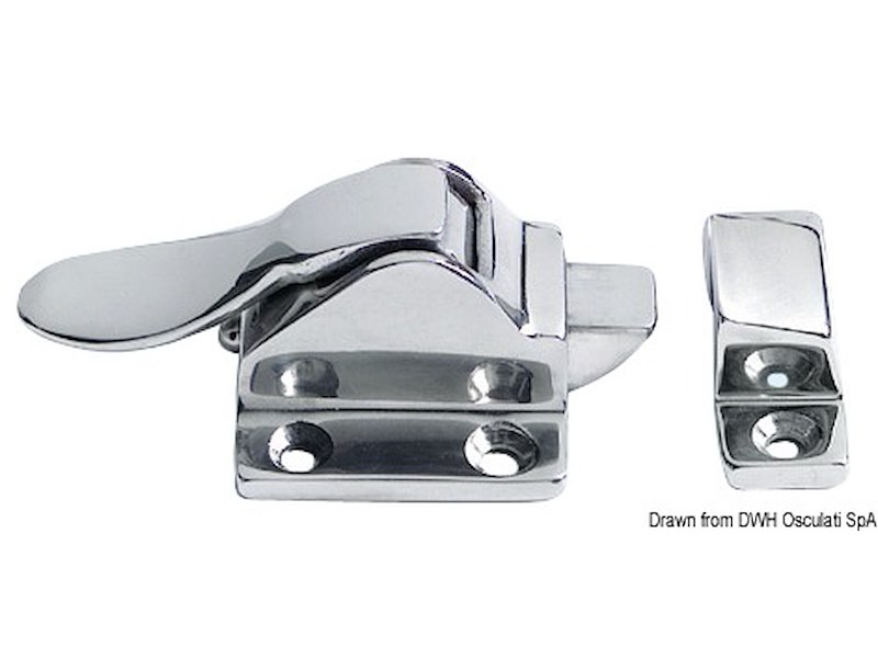 Chiusura inox a scatto mm48x37 