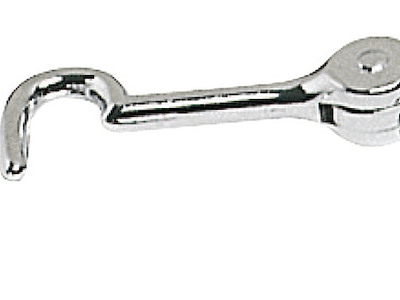 Gancio fermaporta snodabile