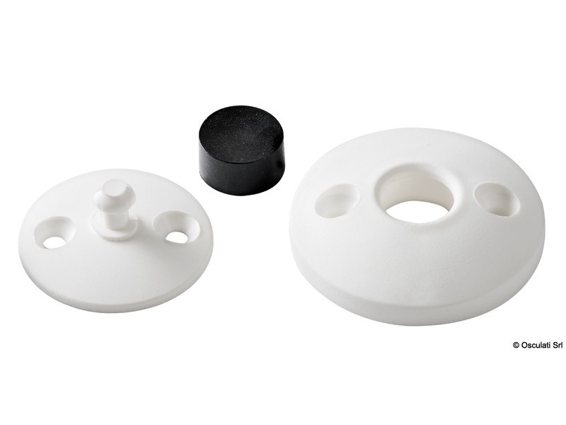 Fermasportelli nylon+gomma, bianco 