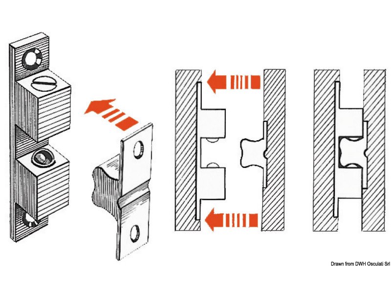 Fermaporte a sfere 49x10 
