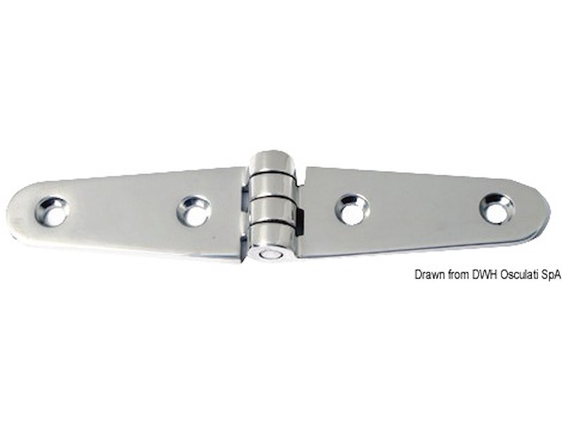 Cerniera inox ala lunga 150mm 