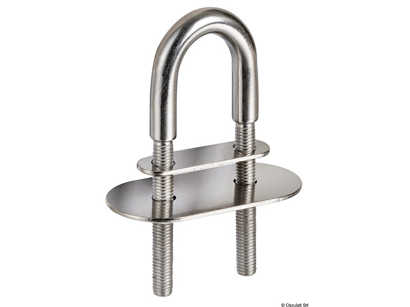 Cavallotto ad U con doppia piastrina di guarnizione