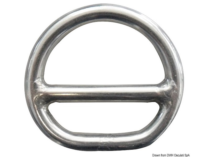 Anello mezzo tondo con barretta per zerli