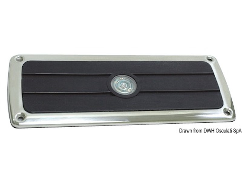 Pedana poggiapiedi antisdrucciolo con cornice