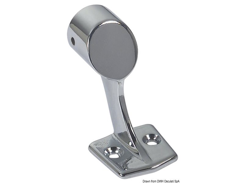 Supporto corrimano a base rettangolare