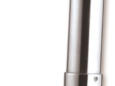 Portacanna orientabile in ottone cromato