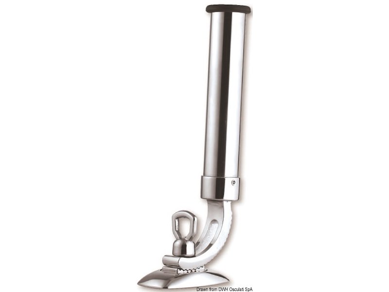 Portacanna orientabile in ottone cromato