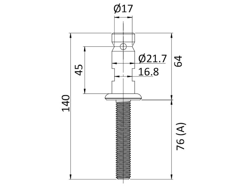 Base per candeliere a ridotto ingombro