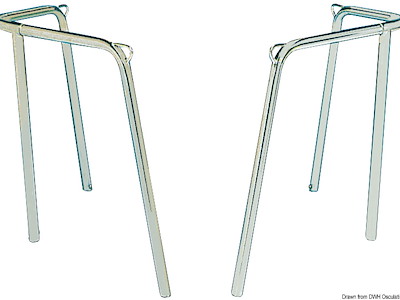 Pulpito poppa inox 35x40x45 cm 2 parti 