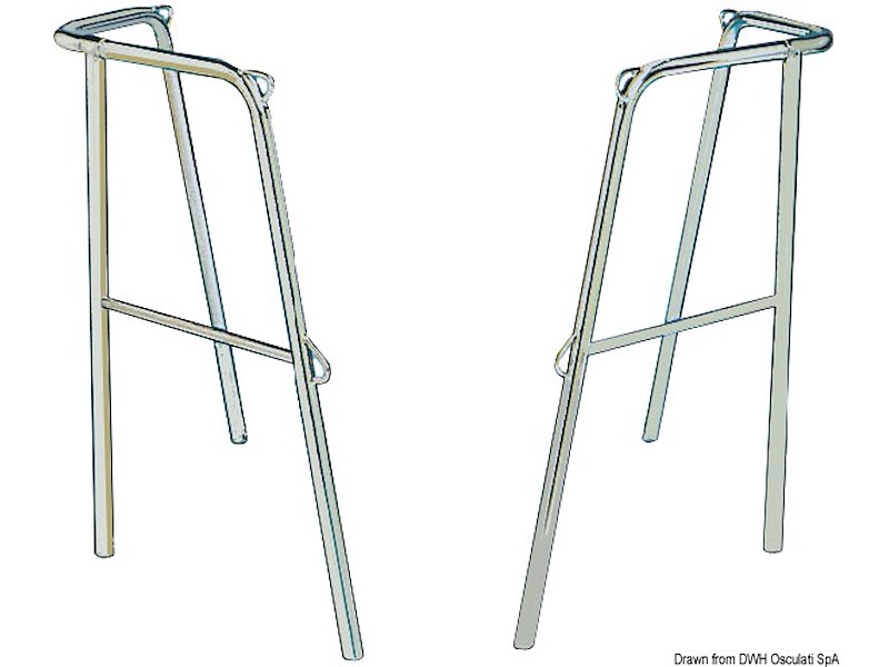 Pulpito poppa inox 40x43x60 cm 2 parti 