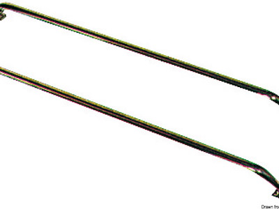 Tientibene laterale in acciaio inox a montanti inclinati