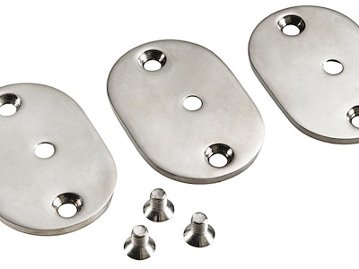 Kit per fissaggio maniglione tramite viti esterne