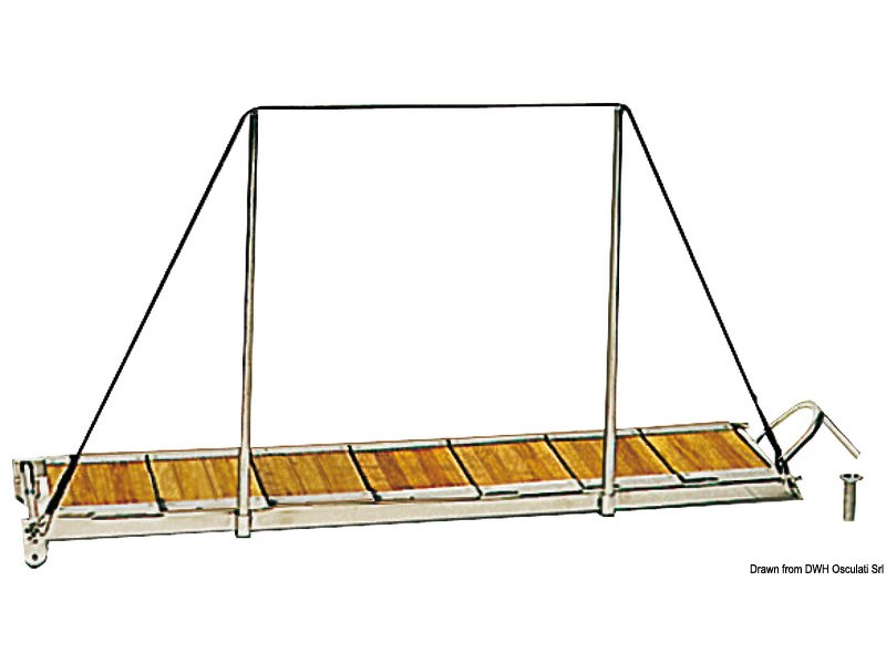 Passerella scaletta inox 150 cm 