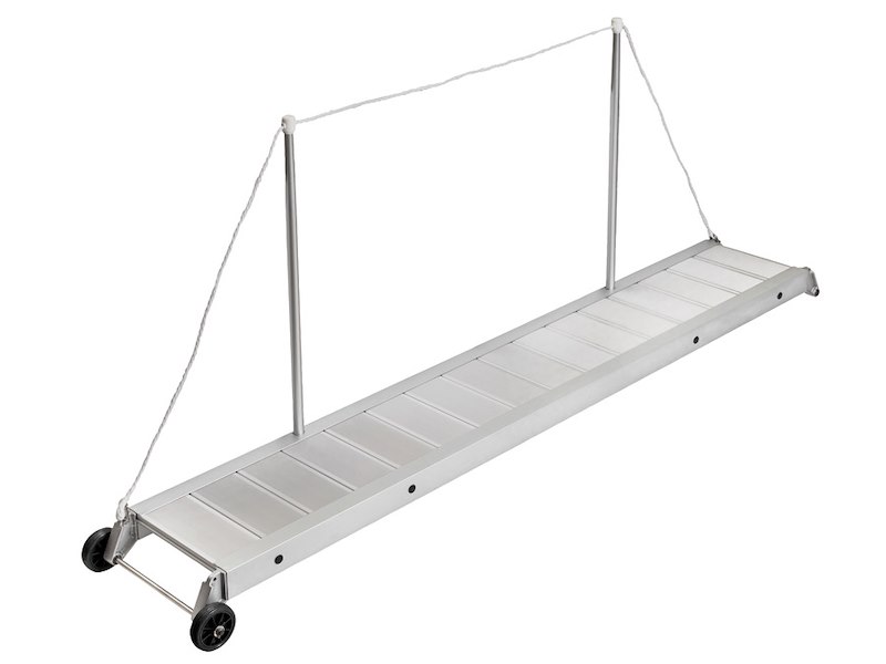 Passerella in alluminio con montanti maggiorati