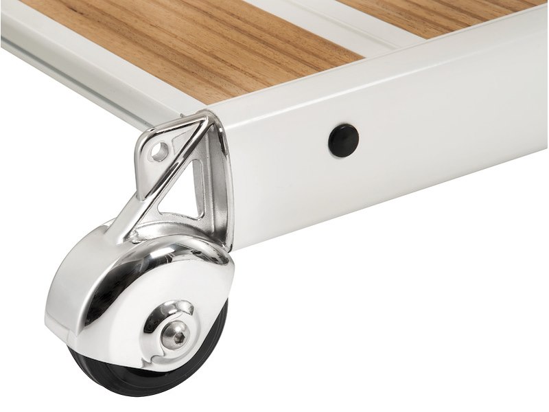 Passerella pieghevole in lega con inserti