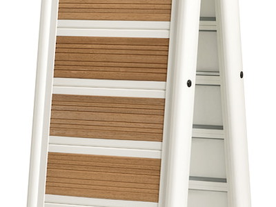 Passerella pieghevole in lega con inserti