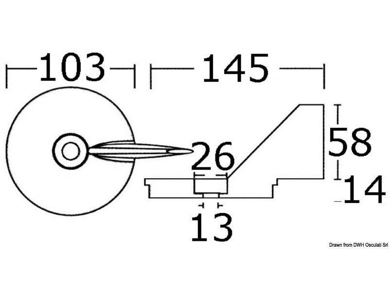 Anodo Mer/Mar/ Merc50/55/60Hp 