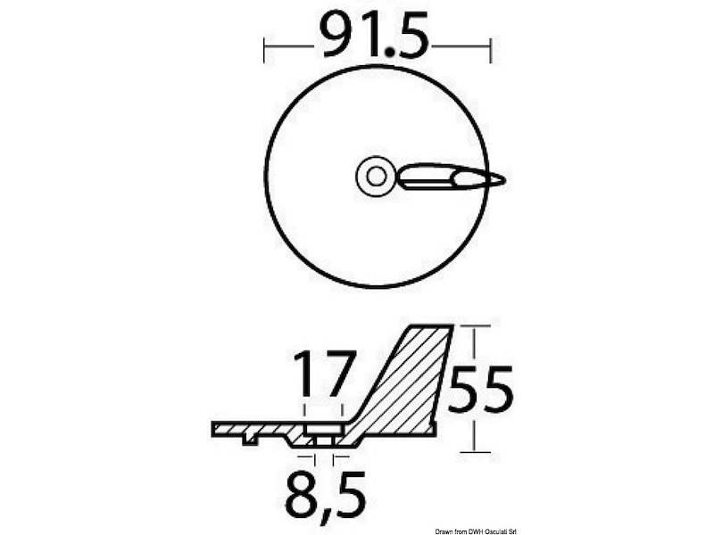 Anodo magnesio Yamaha 20/50 HP 