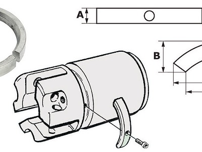 Anodo per elica piedi Sail Drive/Folding Prop, serie 3 pezzi