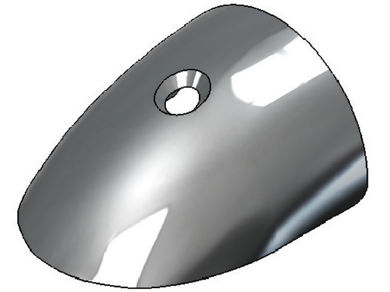 Terminale parabordo in acciaio inox AISI 316 lucidati a specchio