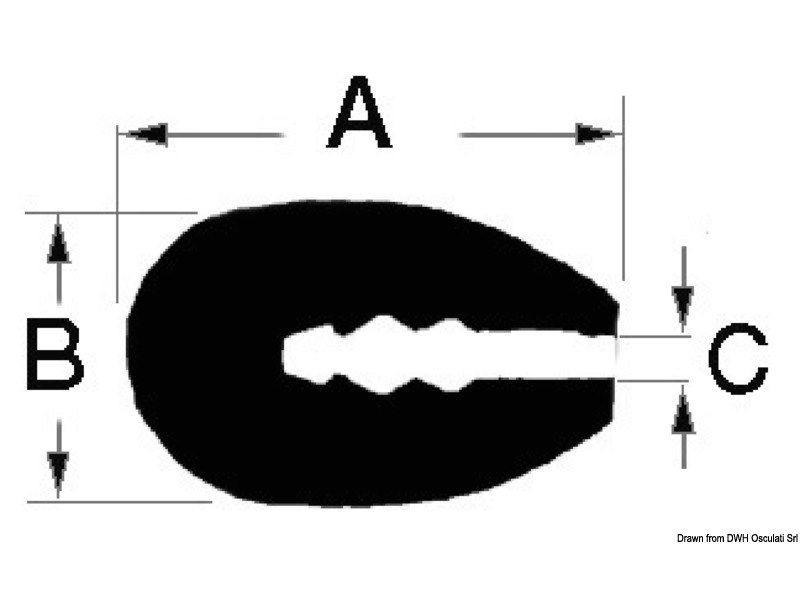 Profilo per bordatura vetroresina, legno, metallo