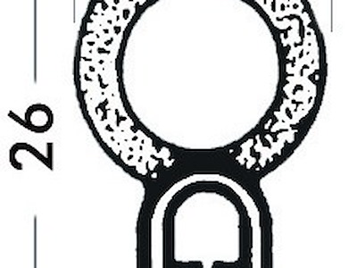 Profilo per bordare vetroresina