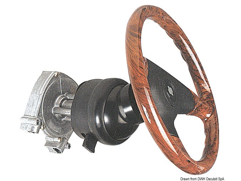 Sistema di guida rotativo con inclinazione regolabile del volante