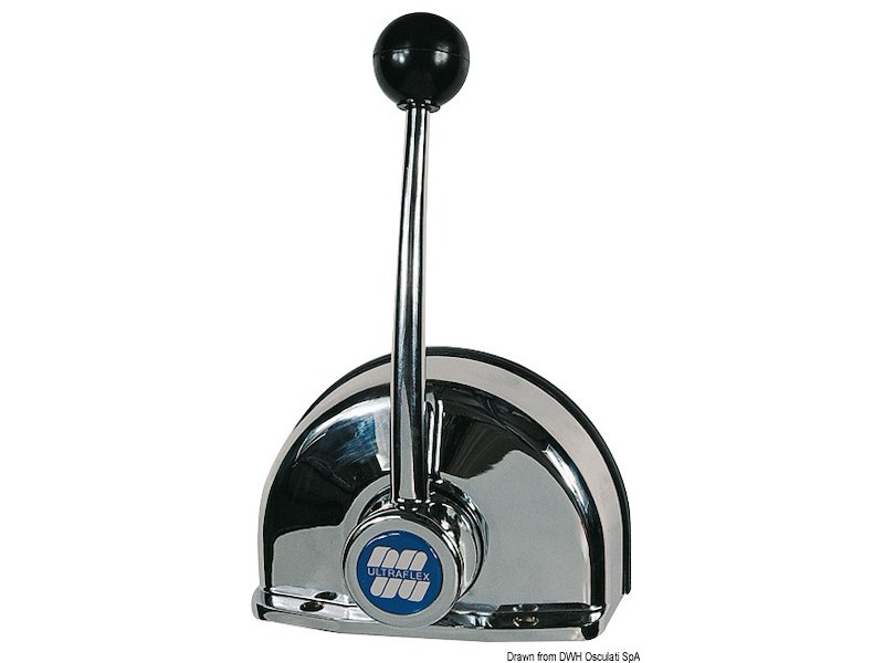 Comando monoleva in lega pressofusa e cromate