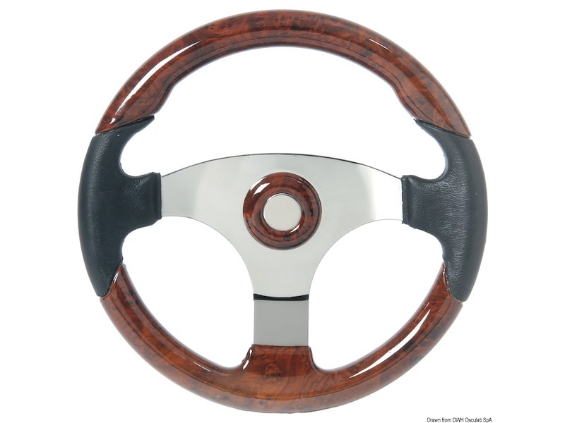 Volante Technic nero/radica 